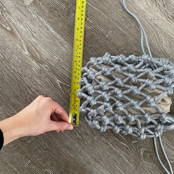 Metallic net bag with drawstring - Picture 6 of 6